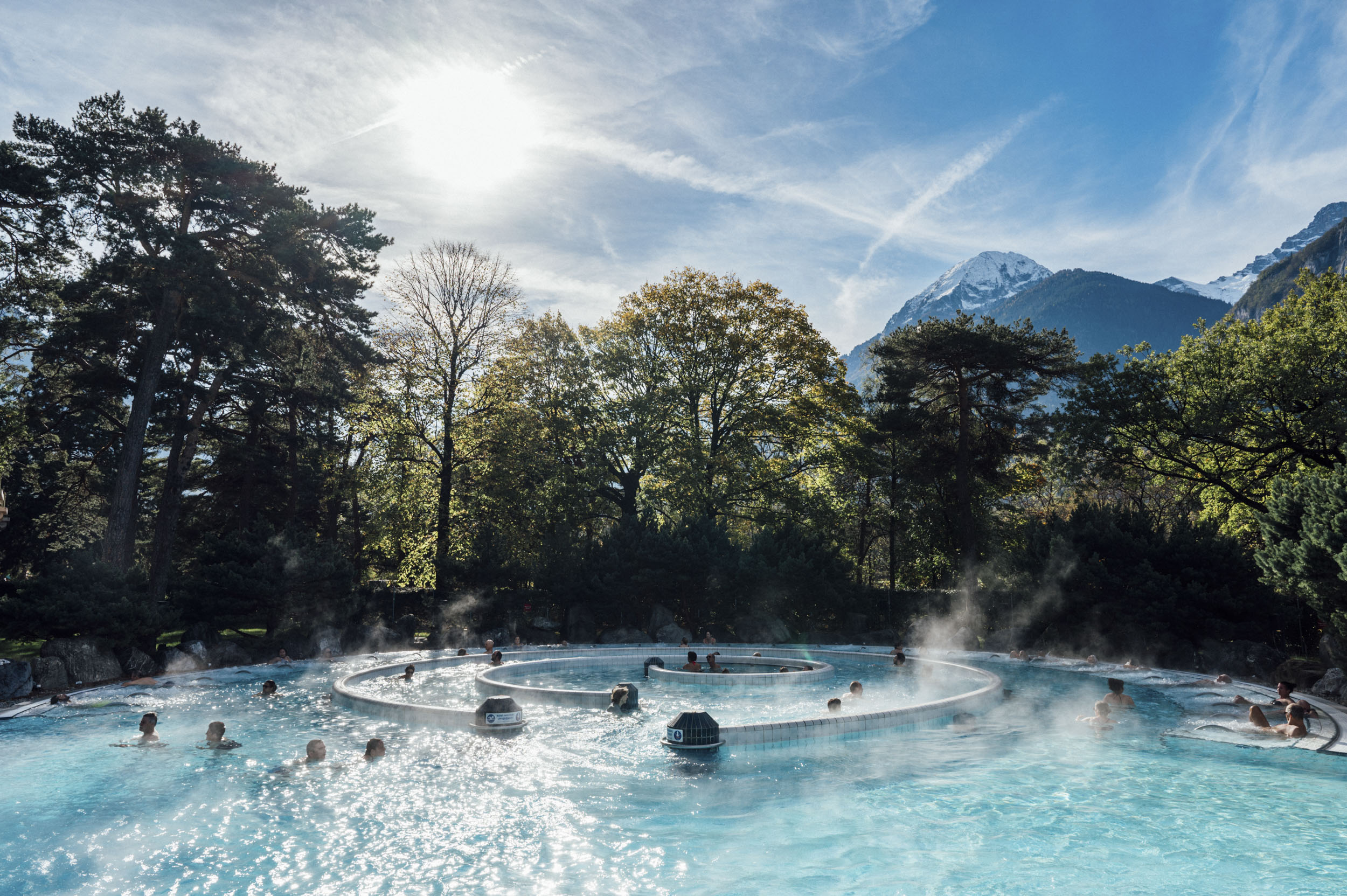 Thermal-Aussenbäder in Lavey